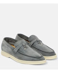 Loro Piana Women's Loafers | These Are Summer Charms Walk Grey