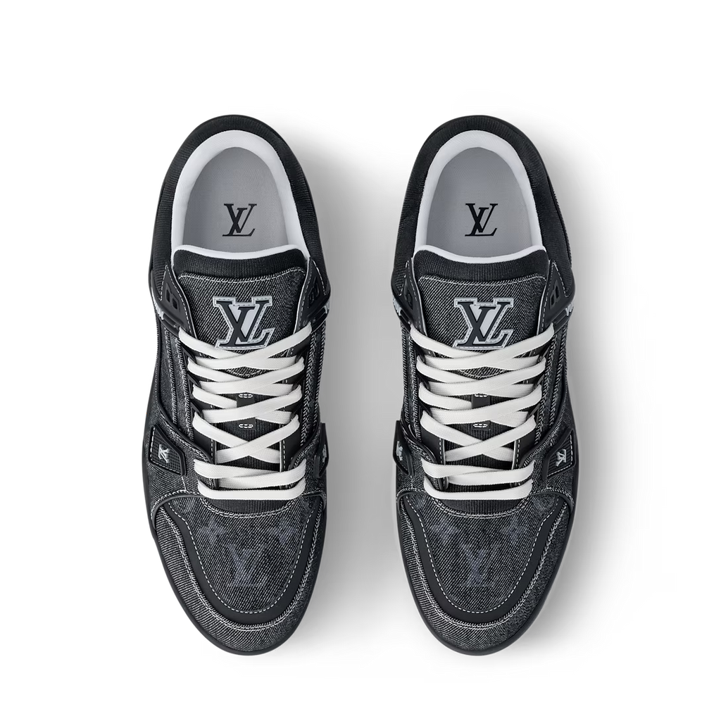 LV Trainer Sneaker Denim Noir