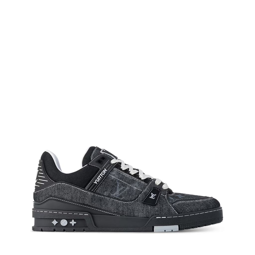LV Trainer Sneaker Denim Noir