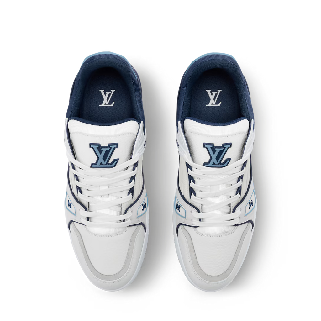LV Trainer Sneaker Blue X White