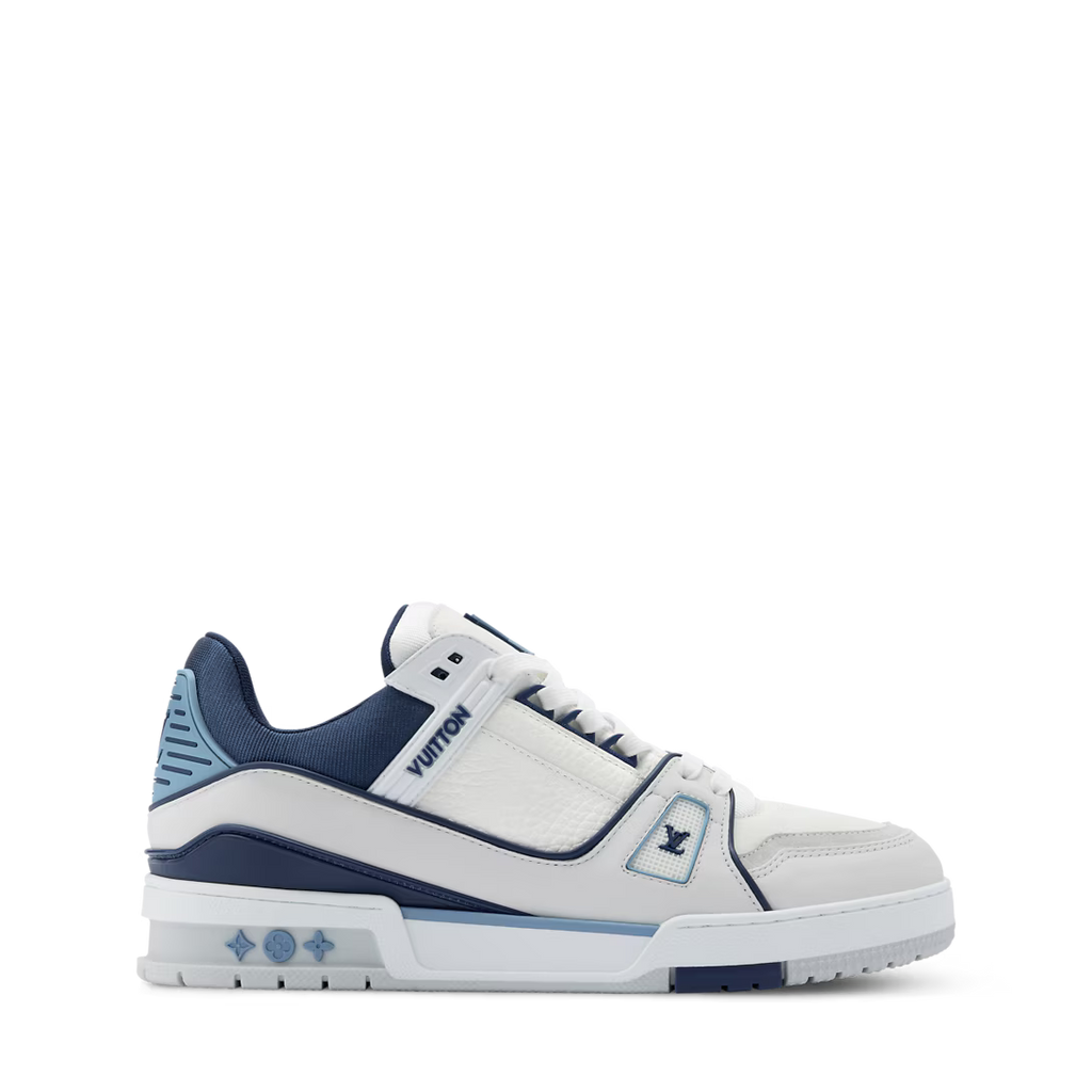 LV Trainer Sneaker Blue X White