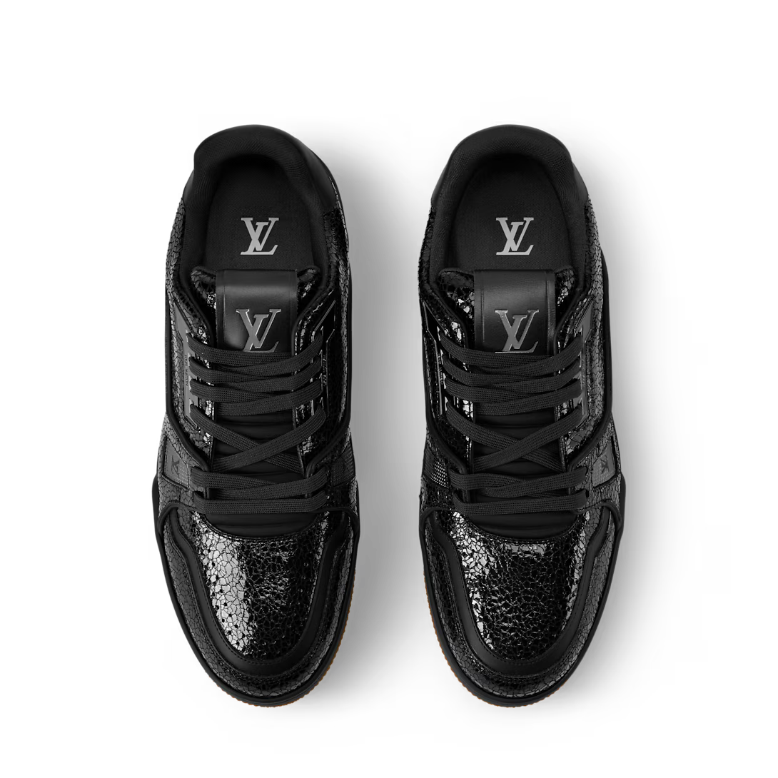 LV Trainer Sneaker Denim Noir