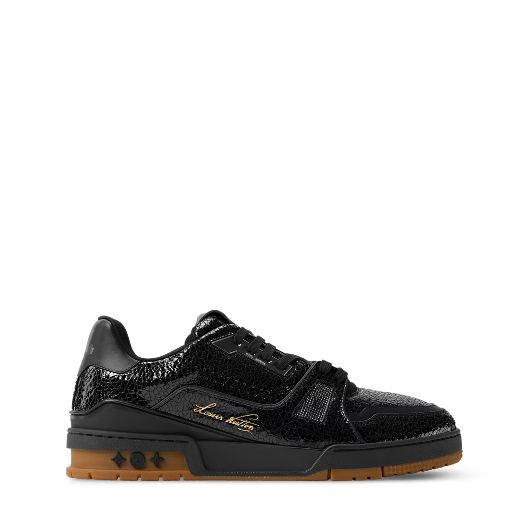 LV Trainer Sneaker Denim Noir