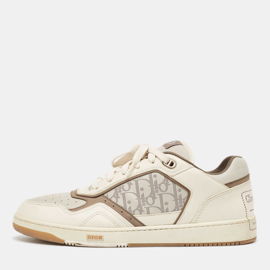 Dior Cream Leather B27 Low Top Sneakers