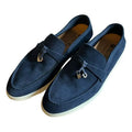Loro Piana Women's Loafers | Summer Charms Walk Navy Suede