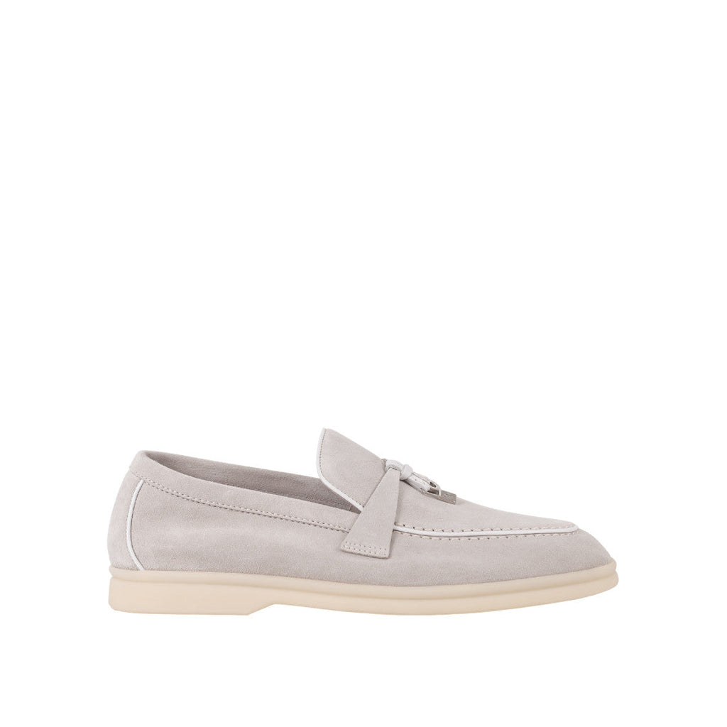 Loro Piana  Women's Loafers | Summer Charms Walk Pearl Grey