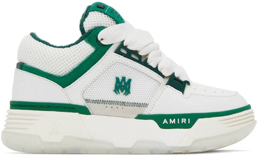 AMIRI White & Green MA-1 Sneakers